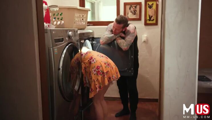 [ModelMediaUS] - Hairy Brunette Izzy Lush Laundry Fuck - Izzy Lush