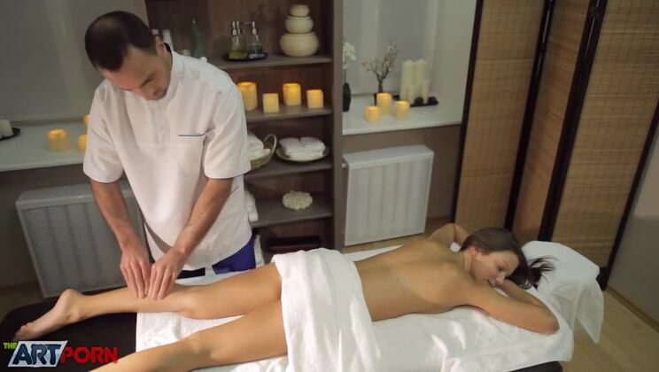 Russian massage turns steamy with Nensi B Medina