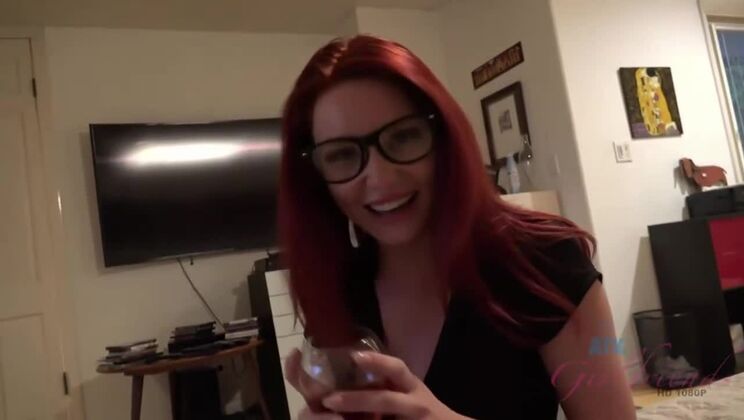 Lacy Lennon footjob & fingering POV explosion