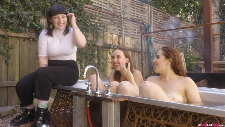 [GirlsOutWest] - Nova and Olive G - Outdoor DP & Anal Fun