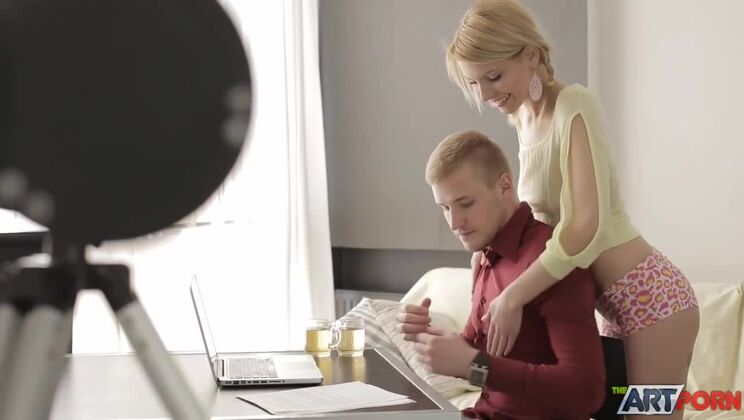 [TheArtPorn] - Blonde Madness: Madison and Egor’s Wild Cumshot