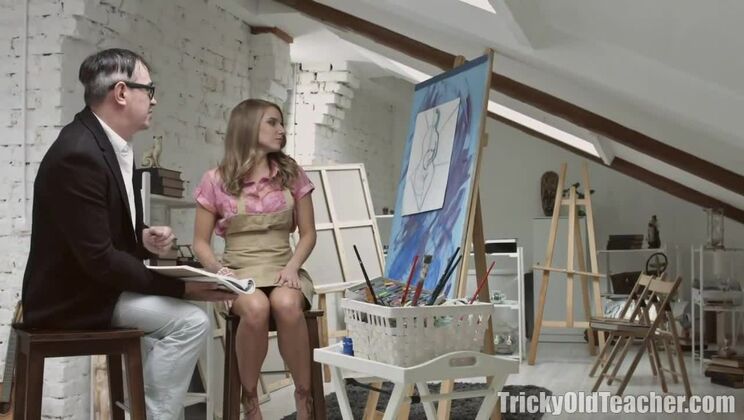 Teacher Vlada moans as dad fucks her hard