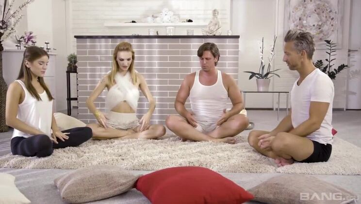 Evelina Darling's Big Cock Threesome with DP and Cumshot