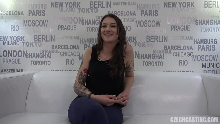 [CzechCasting] - European Beauty Jolana - Brunette Tattooed Casting - Michaela