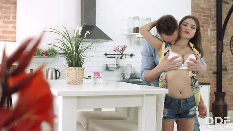 Teenage Russian Girl Gets Naughty in the Kitchen