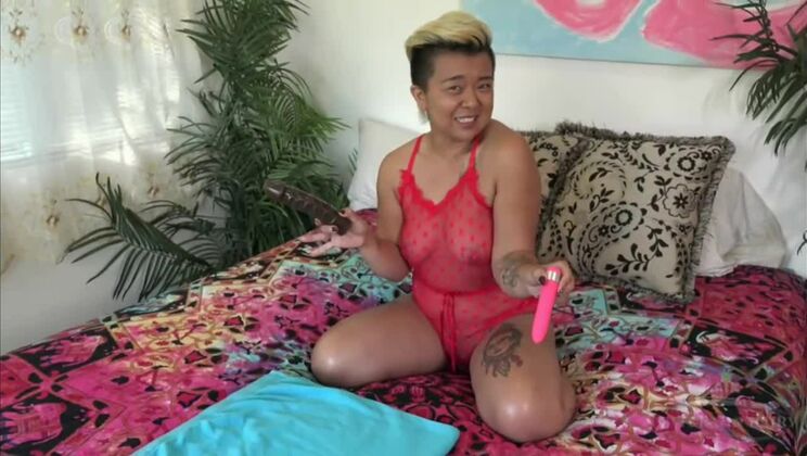 [AuntJudys] - Solo Asian Girl Lulu Sparkle with Sex Toys