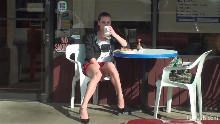 Teen Brunette's First Porn Day