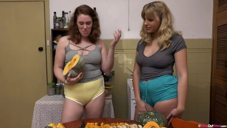 [GirlsOutWest] - Peggie & Selina - Big Tits Lesbian Love in Stockings