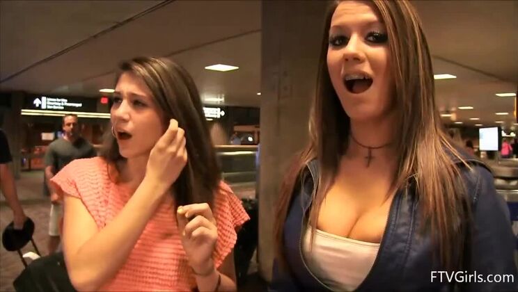 Hazel and Kelsey's Nudist Debut