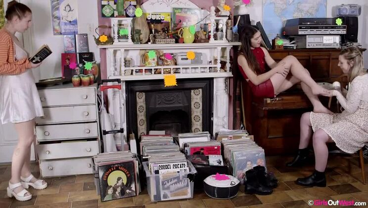 [GirlsOutWest] - Dusty Mae Lesbian Amateur Garage Fun