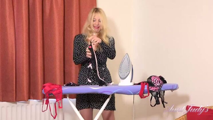 [AuntJudys] - Lucinda's Big Tits and Lingerie are a Perfect Pair