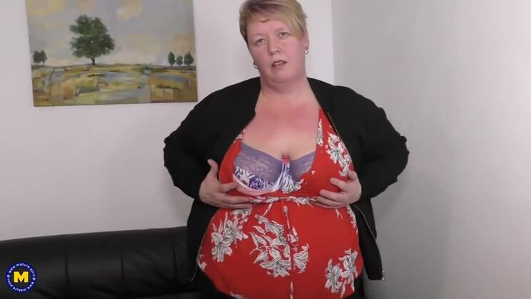 [Mature.nl] - British Mature Woman with Big Boobs Enjoys Alone