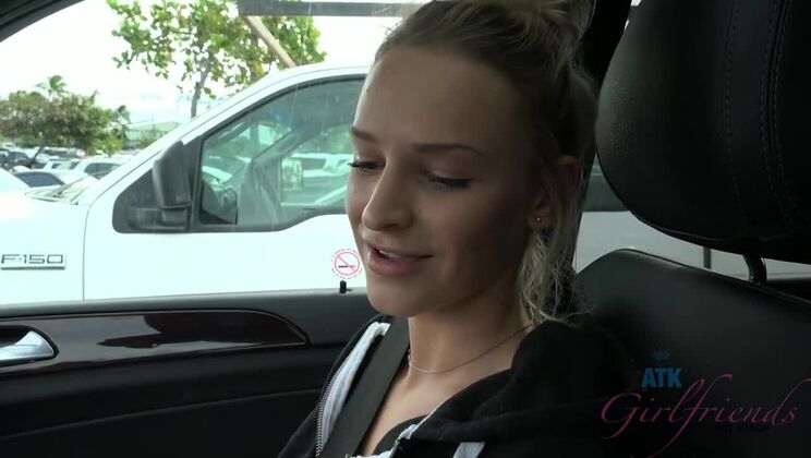 [ATKGirlfriends] - Shaved Blonde Emma Hix's Beach Experience