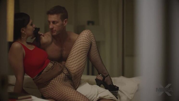 Hairy Brunette Violet Starr Takes Big Cock