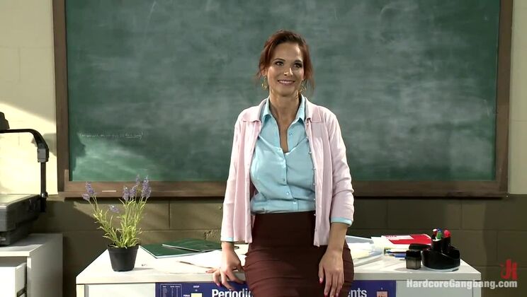 [HardcoreGangbang] - Syren Demer in MILF Gangbang Scene