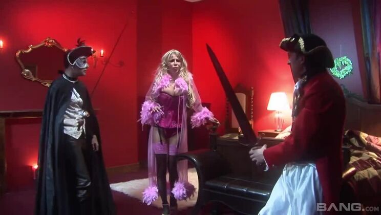 Melanie's Big Tits Bounce in a Wild Threesome with George