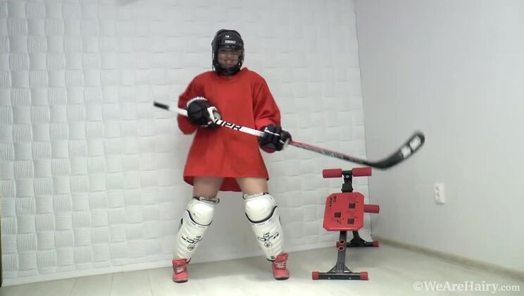 [WeAreHairy] - Solo Masturbation by Jia, a Sexy Hockey Player - Jia