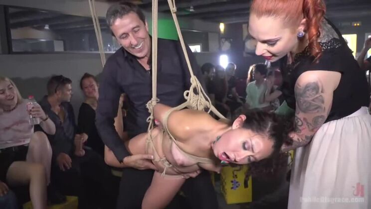 [PublicDisgrace] - Melody Petite's Humiliating Experience with Juan Lucho and Steve Holmes - Juan Lucho - Steve Holmes - Melody Petite - Silvia Ruby