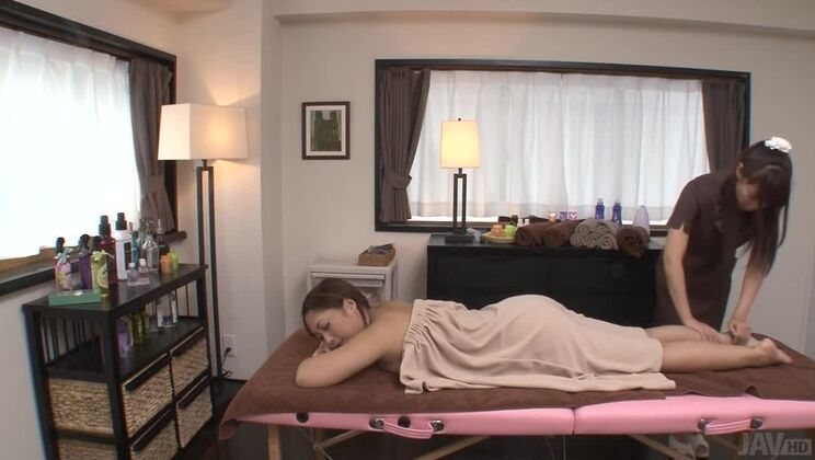 [JavHD] - Lesbian Scene with Asian Actresses Yuna Harumoto and Maika