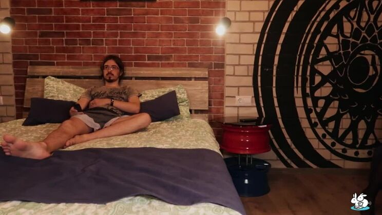 Young Boyfriend's Cock Deepthroated by Horny Teacher