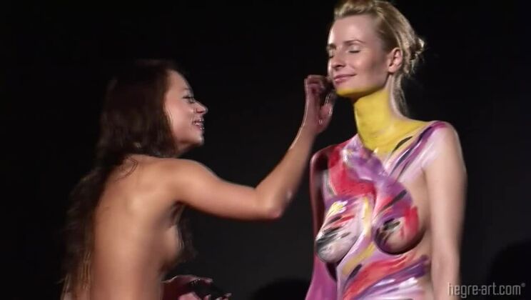 [Hegre] - Beautiful Sexy Body Painting with Erica - Louise Louellen
