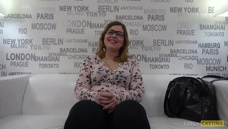 [CzechCasting] - Brunette Karolina's Casting Fun