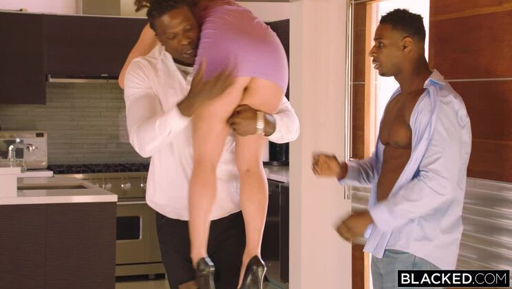 [BLACKED] - Doggystyle with Lily Love's Hairy Pussy - Lily Love - Jax Slayher - Louie Smalls