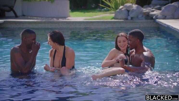 [BLACKED] - Big Tits Babes Share Huge BBCs - Lana Rhoades - Isiah Maxwell - Leah Gotti - Jason Brown