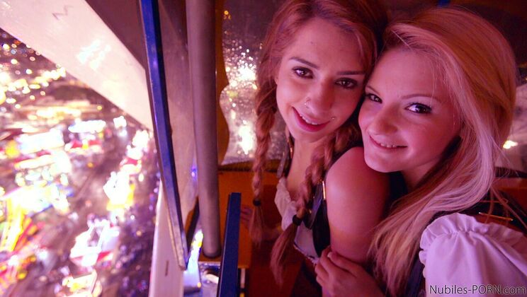 [NubilesPorn] - Blonde and Brunette Stockings and Panties