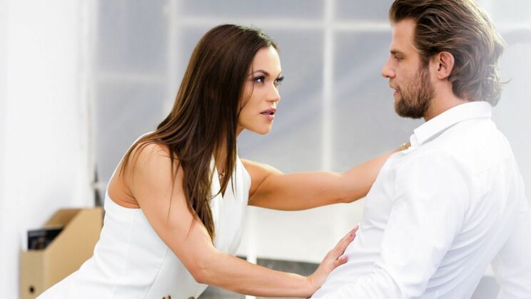 [21EroticAnal] - Brunette Office Mate Fucked - Alyssa Reece - Vince Karter