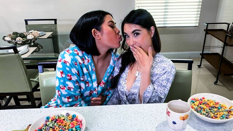 [MyPervyFamily] - Stepfamily Frenzy: Pussy Licking Fun - Mina Moon - Emerald Loves