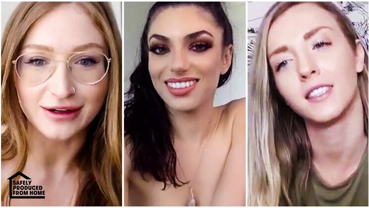 [SquirtingLesbian] - All Naked, All Sex with Lesbians - Karla Kush - Skylar Snow - Darcie Dolce