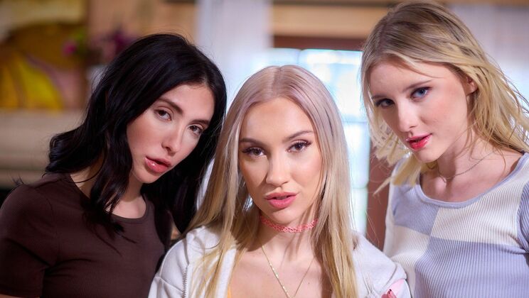 [WebYoung] - Hairy Pussy, Natural Tits, and Lesbian Love - Jane Wilde - Melody Marks - Jazmin Luv