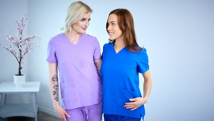 [AllGirlMassage] - Blonde and Brunette Girls Fucking - Diana Grace - Hyley Winters