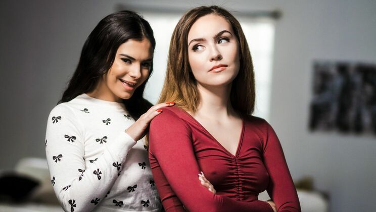 [WebYoung] - Fingering and Licking in College - Violet Starr - Freya Parker