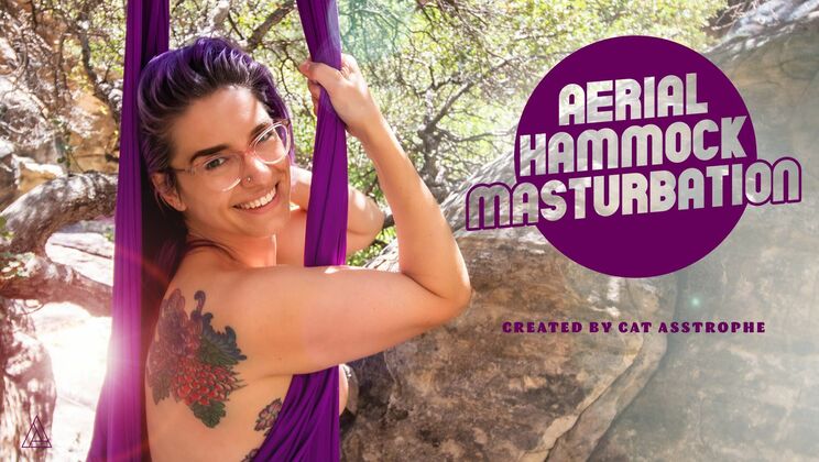 [ModelTime] - Cat Asstrophe Masturbates in an Aerial Hammock - Cat Asstrophe