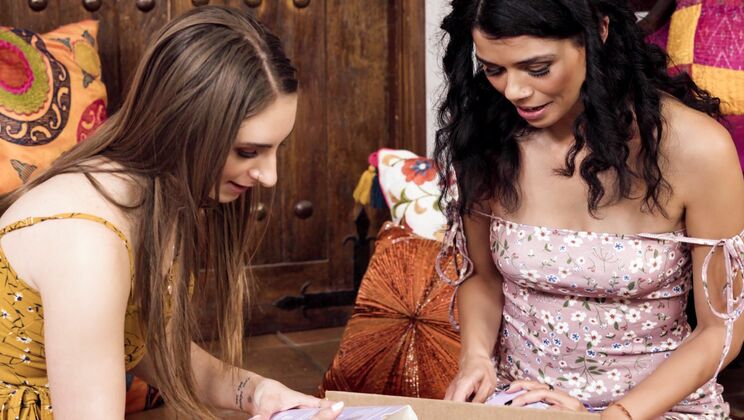 [WebYoung] - Teen Lesbian Sex Toy Fun - Penelope Kay - Harley Haze