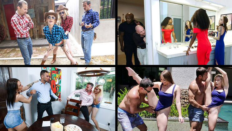 [DaughterSwap] - MMFF Foursome Taboo Swap - Riley Star - Katie Kush - Megan Hughes - Kenzie Madison