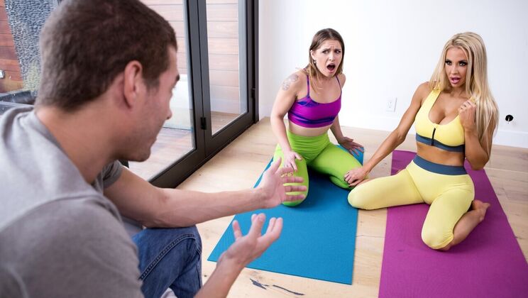 Pierced and Tattooed Blonde Gets Facial