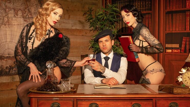 [Brazzers] - Petite Trio Takes On Huge Member - Aiden Ashley - Charlotte Sartre - Small Hands