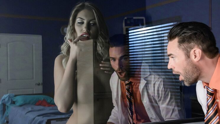 August Ames & Charles Dera - Pussy Fever Blowjob Finish