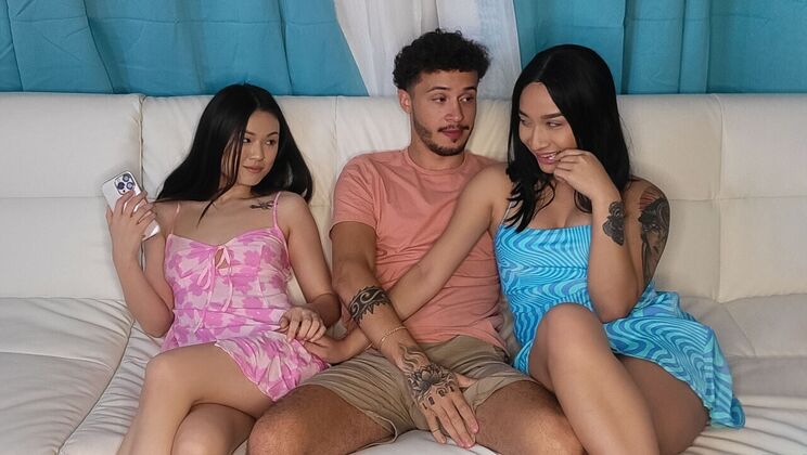 [TeensLoveHugeCocks] - Lulu Chu and Avery Black’s Wild Threesome Adventure