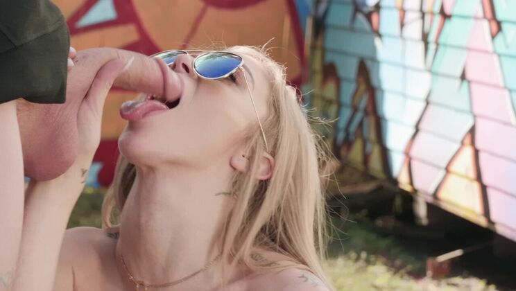 [TeensLoveHugeCocks] - Outdoor Doggystyle with Shaved Blonde Kali Roses - Oliver Flynn - Kali Roses