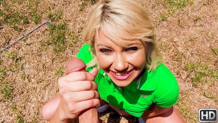 [StreetBlowJobs] - Amateur Blonde Sucks in Doggystyle - Tyler Steel - Zelda Morrison