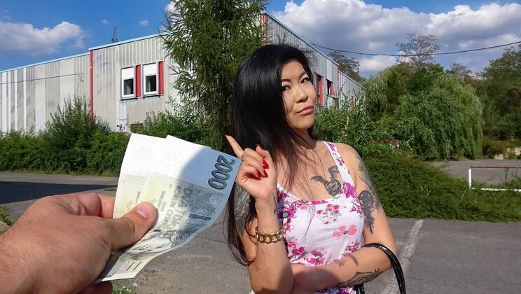 Cowgirl Position with Asian and Large Cock