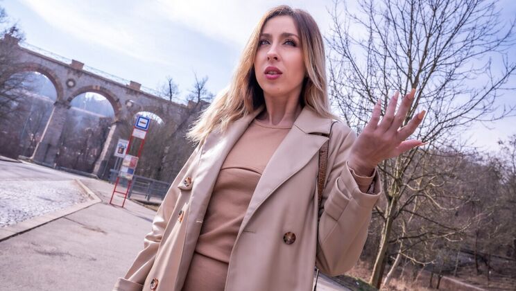 [PublicAgent] - Pierced Blonde MILF in Standing Doggystyle