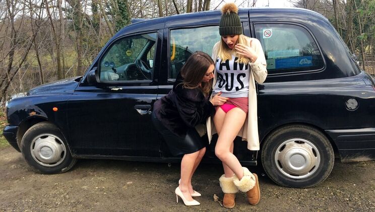 [FemaleFakeTaxi] - Amateur Outdoor Action with Danielle Maye