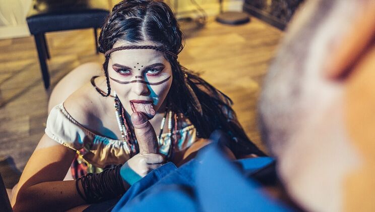 Witchy Handjob and Blowjob Combo