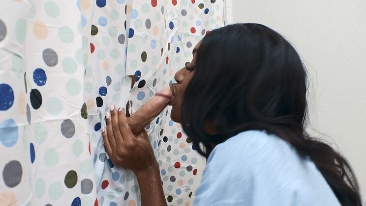 [RKPrime] - Glory Hole Shower Action with Shaved Pussy - Seth Gamble - Ashley Aleigh