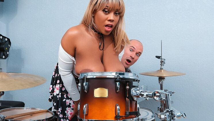 POV Blowjob from Busty Blonde with Gagging Skills